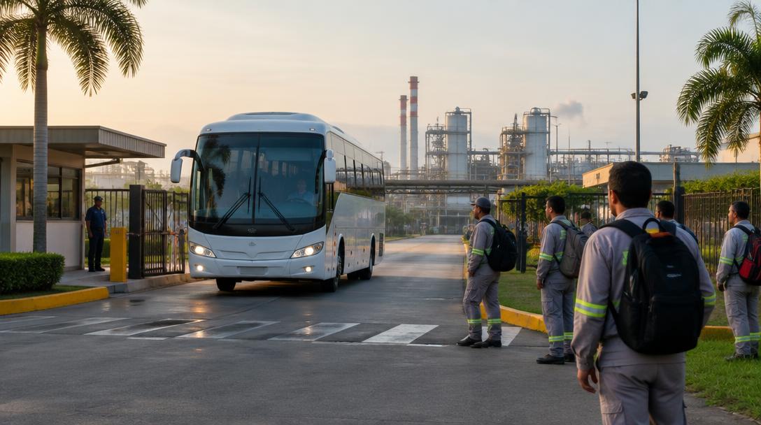 Como criar rota de ônibus para funcionários