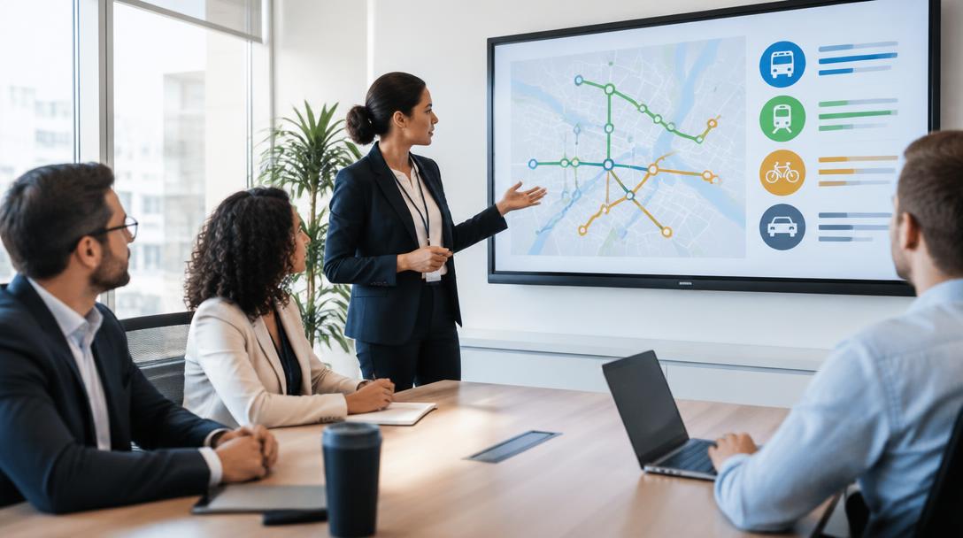 Gestão inteligente de transporte corporativo: do planejamento ao indicador